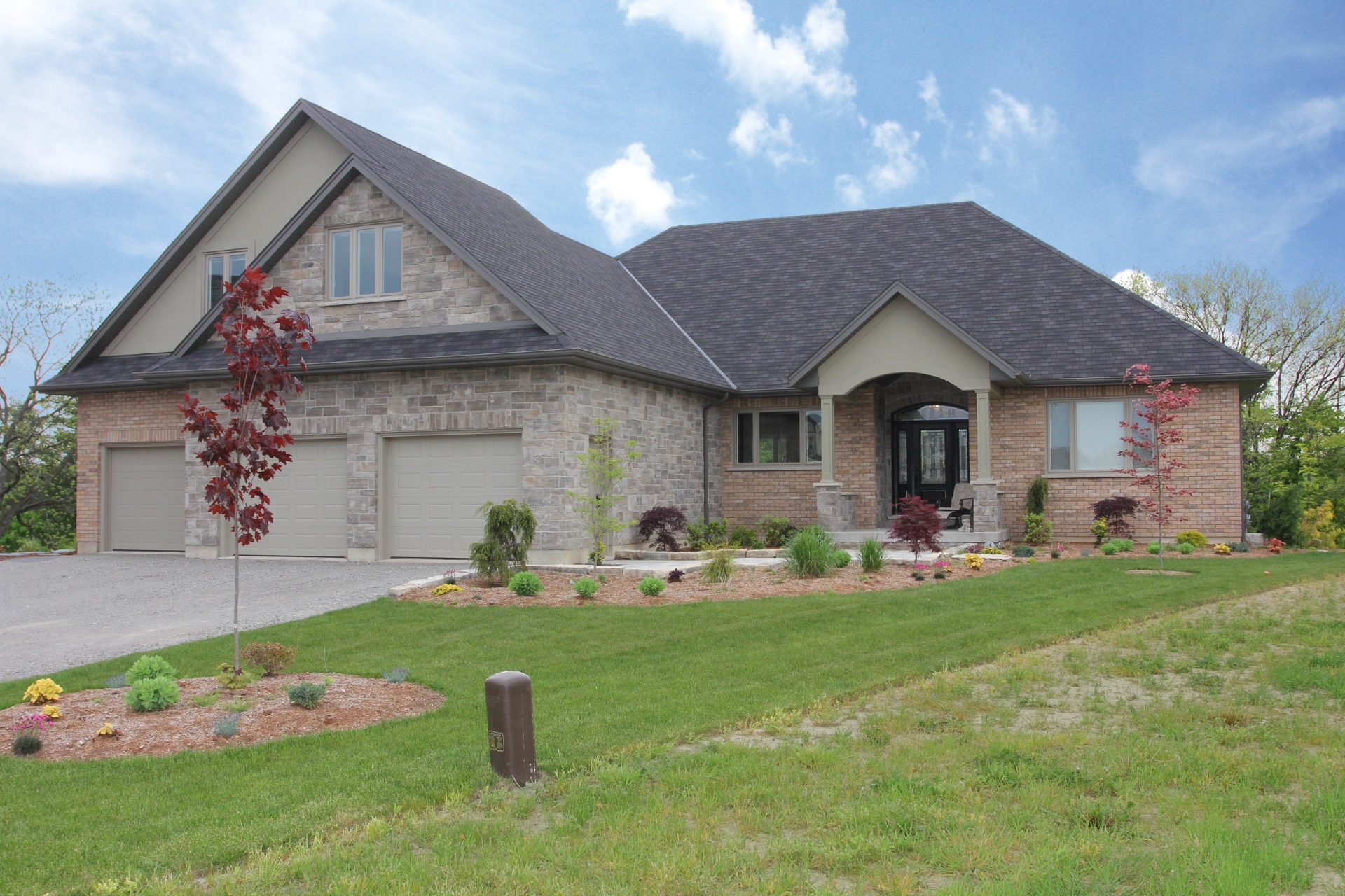 Home with 3-car garage